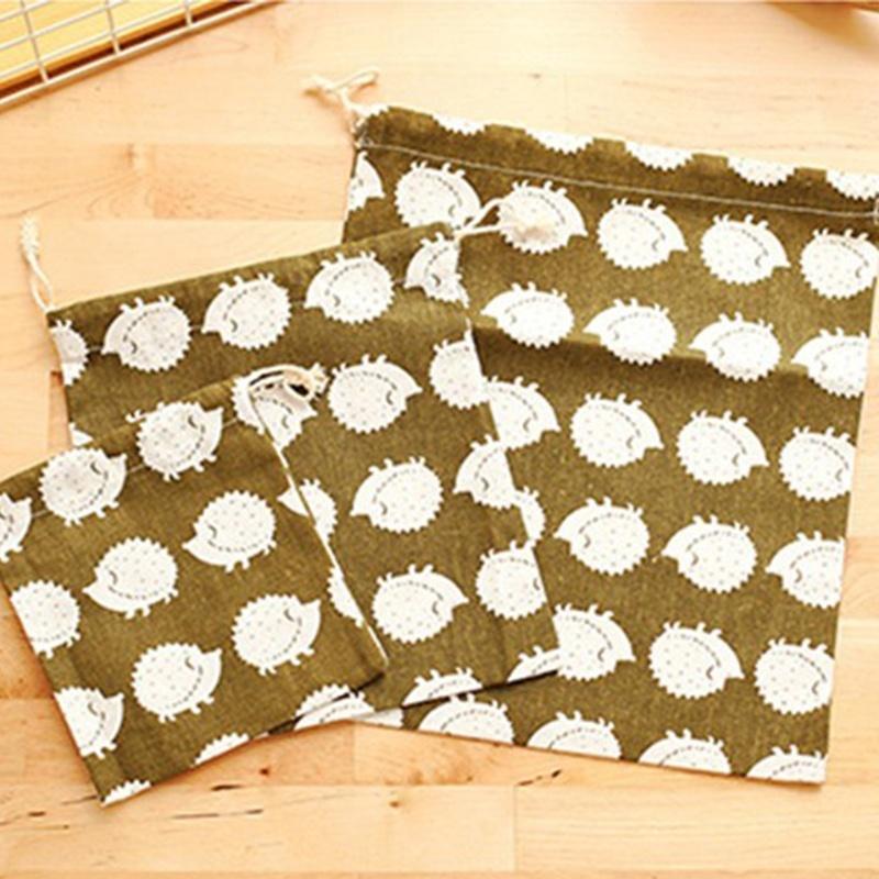 Home Fashion Decoration Creative Storage Bag Cotton Draw String Storage Bag Toy Shoes Laundry Bags Home Travels Supplies