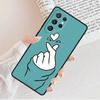 Kpop Finger Heart Phone Case For Samsung Galaxy S25 S23 S30 S8 S21 S20 FE S24 S22 Note 10 20 Plus lite Ultra