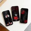 R-Red S-Spider Lily F-Flowers Phone Case For Samsung S25,S24,S21,S22,S23,S30,Ultra,S20,Plus,Fe,Note,10,9,5G Black Cover