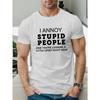 Men's T-Shirt - Casual Short Sleeve, Breathable, Geometric Print, Round Neck - Perfect for Summer