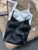 Women's V-Neck Satin Camisole with Chest Pads - Chinese Style Innerwear & Outerwear