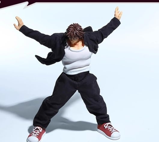 Toy Hobby [TOYBARJAPAN] 1/12 Scale Figure Accessories: Boys' High School Uniform and Shoes Set (Body and Head Not Included)
