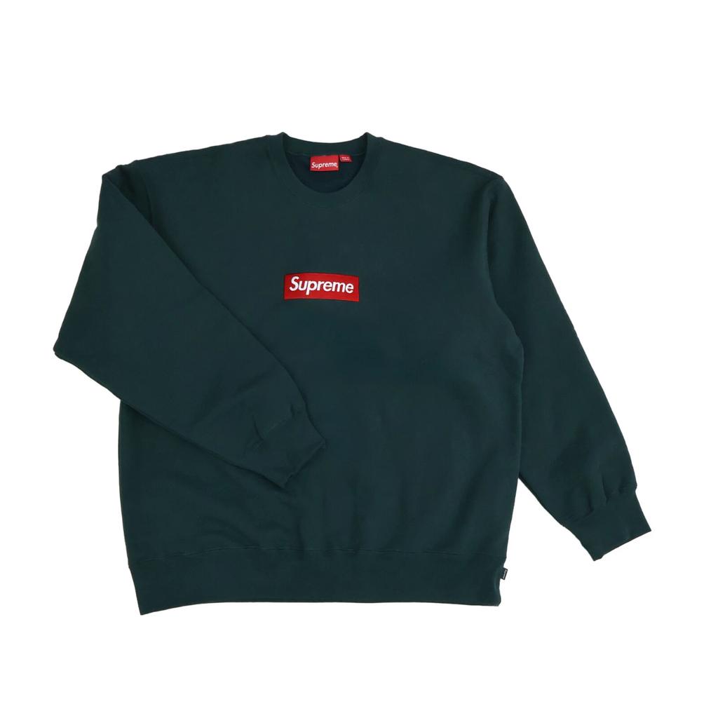 Supreme Box Logo Crewneck Dark Pine (22FW)
