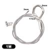 Locking Stainless Steel Wire Rope Adjustable Retractable Suspension Lanyard for Industrial Equipment Hanging Work