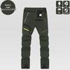 Men's and Women's Winter Fleece-Lined Windproof Pants: Warm, Thickened Softshell for Outdoor Wear, Available In Plus Sizes