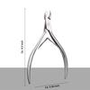 Stainless Steel Cuticle Clippers Trimmer Dead Skin Remover Pedicure Tool Cuticle Nippers Nail Manicure Scissors for Personal