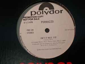 

12inch Record JOHNNY PORRAZZO - Isn t It Nice PRO128 Polydor 1980 US Rock Used