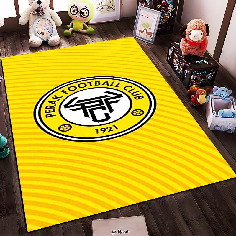Perak FC Emblem Design Rug - Non-slip rug suitable for living room and bedroom sofas