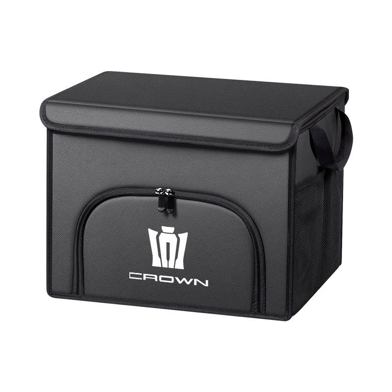 Foldable Car Trunk Organizer & Decorative Storage Box for Crown Land Cruiser Vellfire