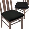 Tess Velvet Chair Seat Cover Black