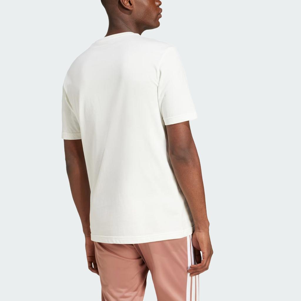 Adidas Sportswear Lounge Ice Graphic Fashion Round Neck Pullover Short Sleeve T-Shirt Men T-Shirt Off-White JJ4020