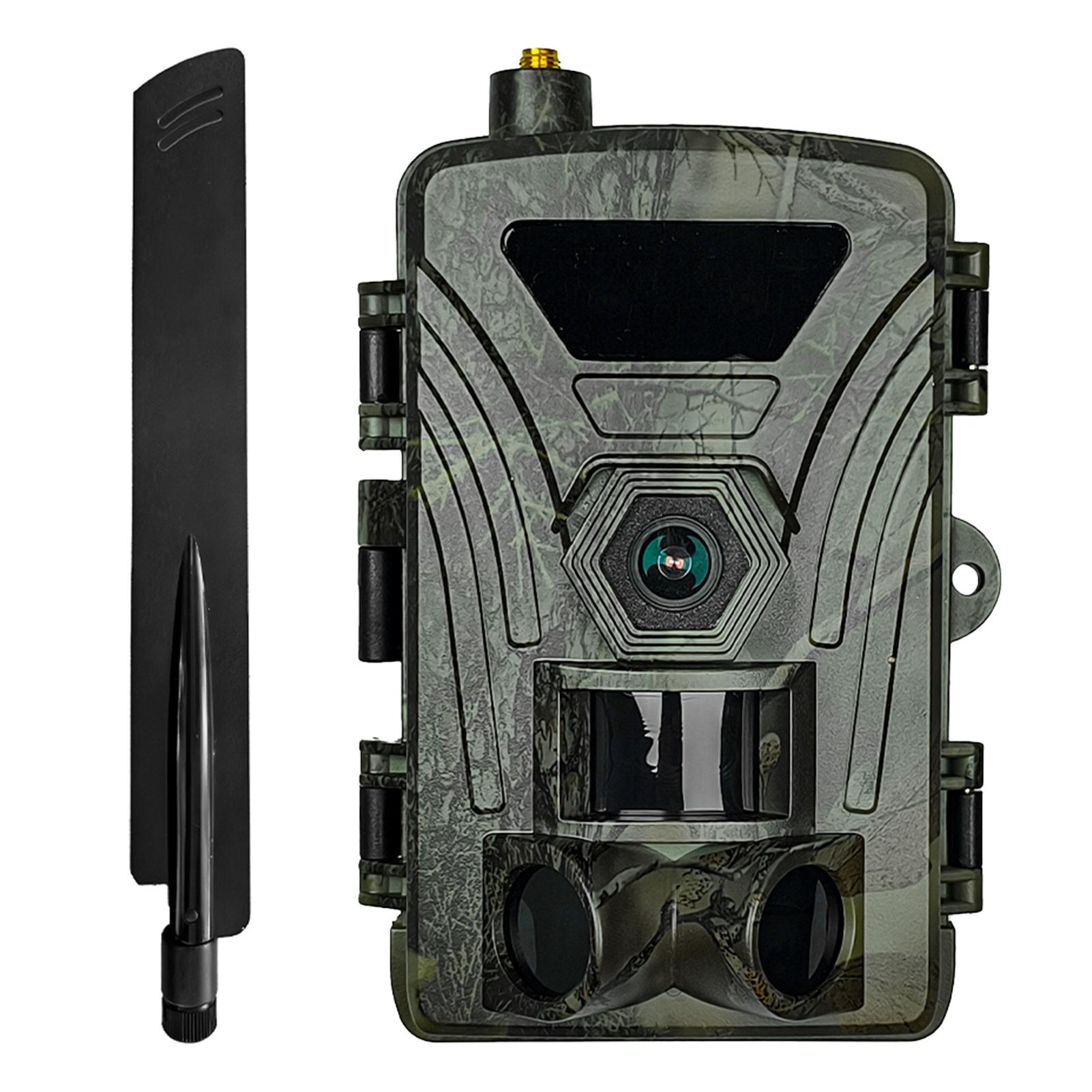 

4G Trail Camera 4K Hunting Camera with SIM Card 60MP Photos Fast Trigger Wildlife Camera Infrared Camera Night Vision зелений