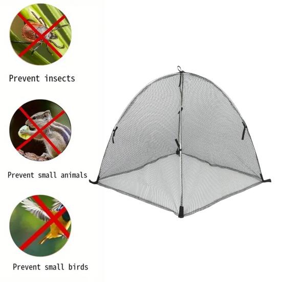 Kryt rostlinného stanu Pest Barrier s kolíkem Venkovní zahrada Ovoce Zelenina Rostlina Stínící síťovina Síťovaný kryt Ochranný kryt proti ptákům a zvířatům