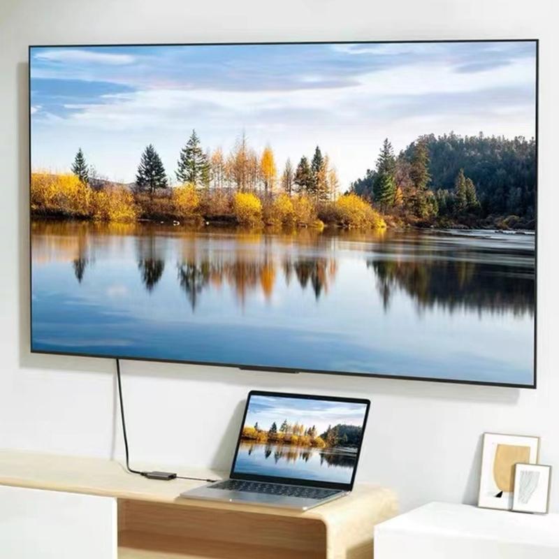 Double Screen HDTV-compatible Converter USB C to 2 HDTV-compatible Adapter Supporting Multple Systems for Laptop Works