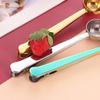 Two-in-one Stainless Steel Coffee Spoon Sealing Clip Silver Kitchen Accessories  Receiver Bowl Decoration Coffee Maker