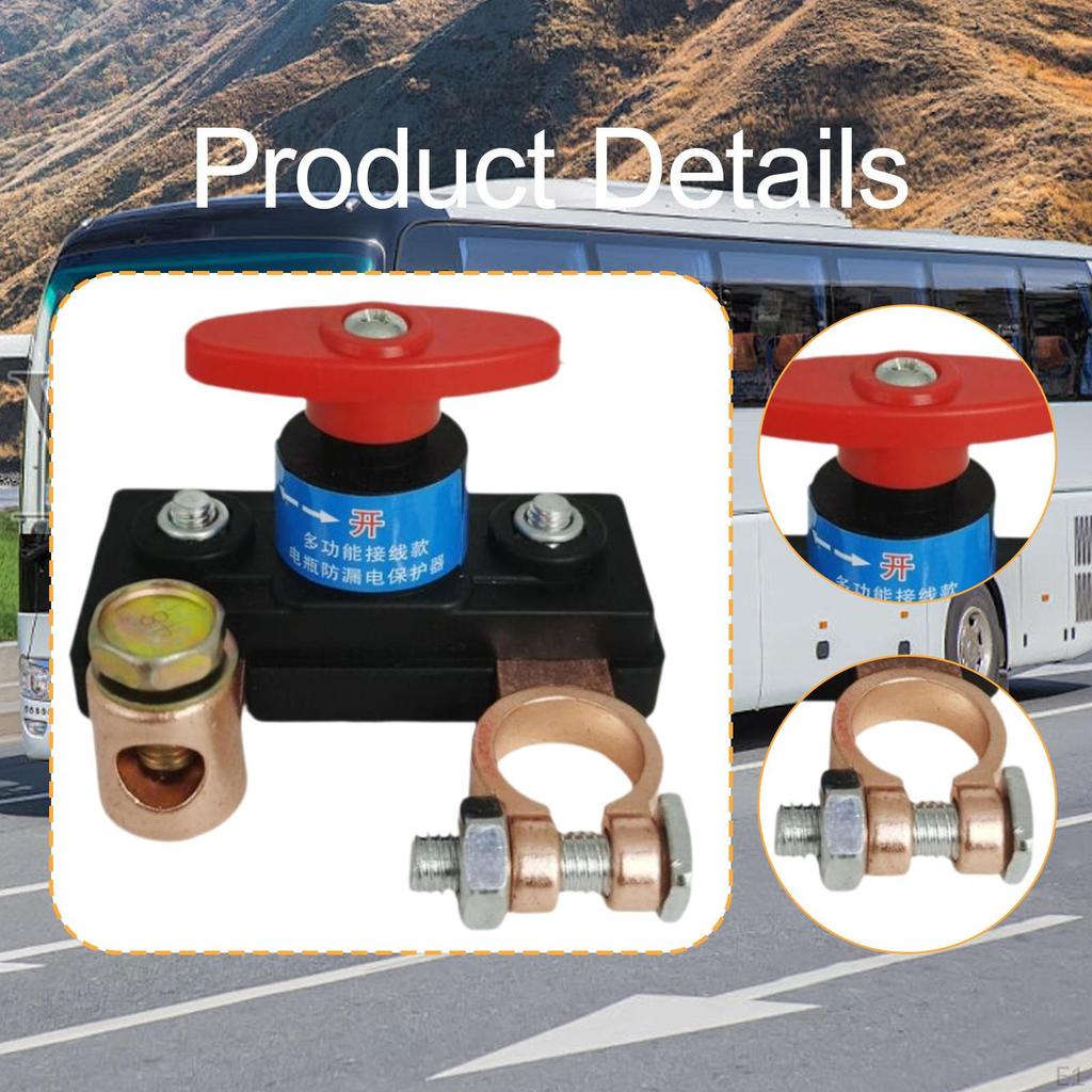 Car Battery Disconnect Switch Manual Automatic Circuit Breaker Power Cutoff for Motorcycle RV