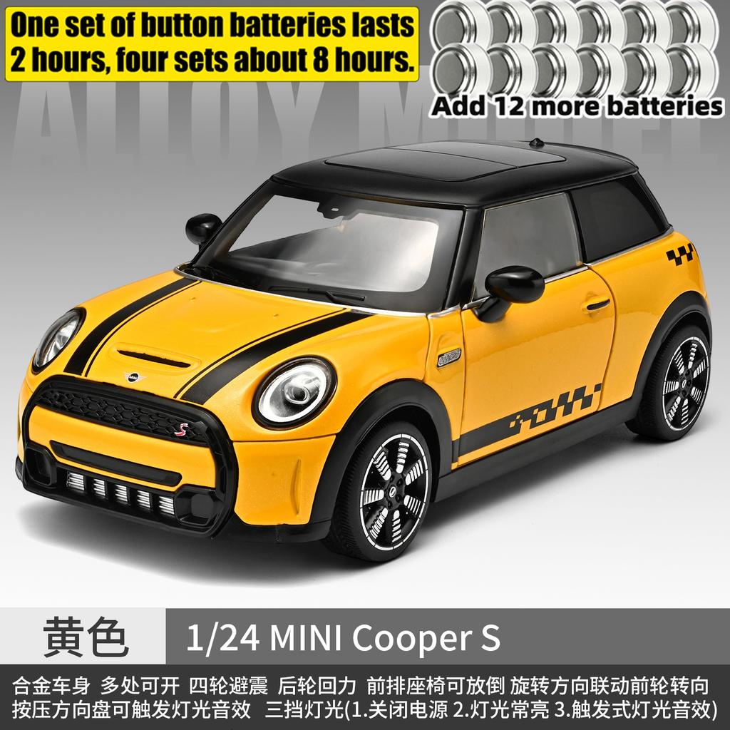 1:24 BMW MINI Cooper S F56 Britský Kompaktní Sportovní Hatchback Kovový Odlitý Modelový Automobil Domácí Trendy & Stolní Dekorace