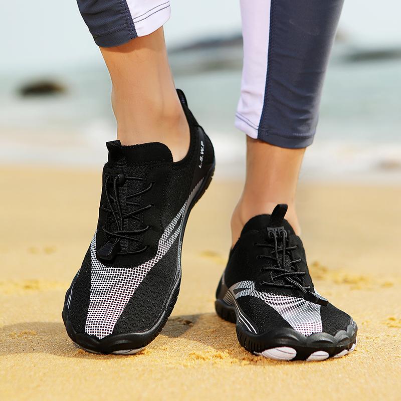 Barefoot Beach Wading Sneakers Unisex Breathable Quick Dry Aquatic Shoes Light Non-slip Water Sports Shoes for Surfing Boating