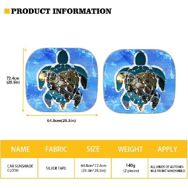 KEIAHUAN Customized Auto Front Window Visor Sun Shade Universal Windshield Sunshade for Car Truck SUV 2-Piece