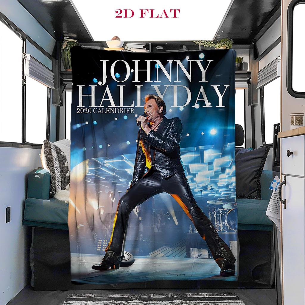 Johnny Hallyday: Rock Legend Live blanket Soft and comfortable sofa blanket Office rest blanket Machine washable sheet