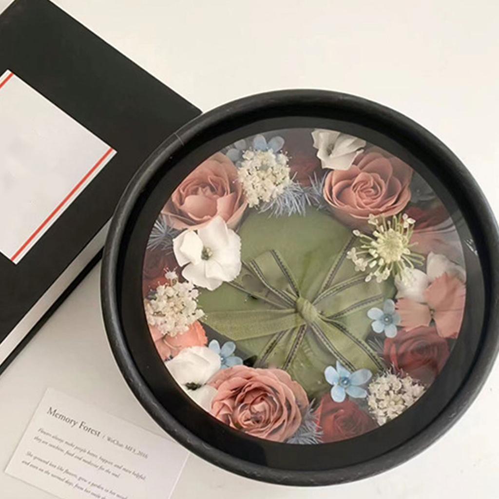 Stylish Opening Top Flower Container Durable PVC Materials Flower Gift Packaging Suitable For Various Celebration