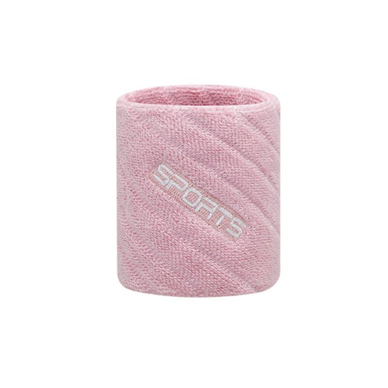 Women's Cotton Wristband with Logo Embroidery, Sweat-Absorbent for Badminton & Fitness.