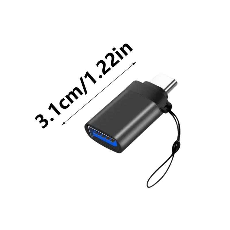 USB 3.0 to Type C/USB and Type-C Adapter OTG Converter for Mobile Phone Mouse USB Connector Adapter with Lanyard