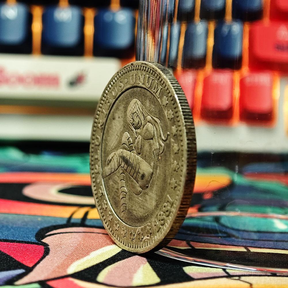 Luxus-Nachtclub-Party-Engel Hobo Nickel Art Paar Münze/US Good Luck Pocket Badge Gedenkmünze Morgan + Geschenktüte