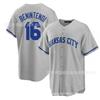 Kansas City Royals 16 Jackson Embroidered Baseball Jersey Short Sleeve Cotton Mens Unisex Sport Shirt
