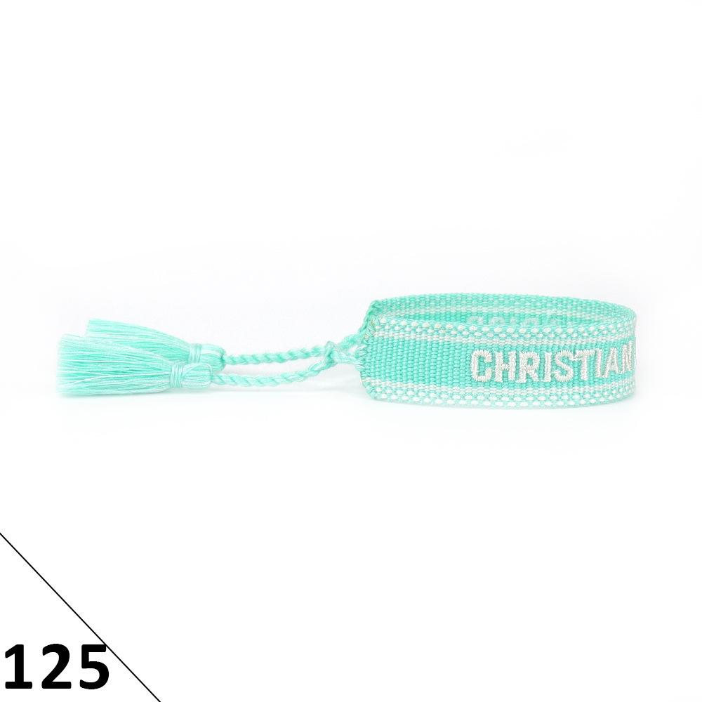 Handmade Embroidered Friendship Bracelet with Tassels for Women
