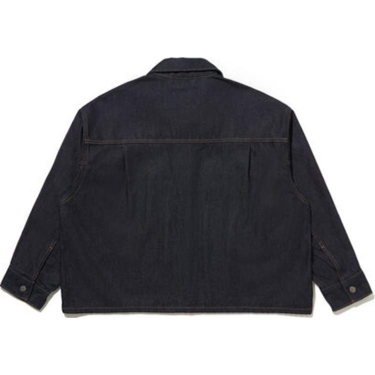 Levis FW24 Wellthread Series Pleated Detail Loose Comfortable Denim Jacket Women Jacket Deep-Indigo A9186-0000