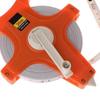 Hand Crank Tape Measure with Spike Portable Plastic Frame Fiber Measuring Reel 12.5mm Width 30