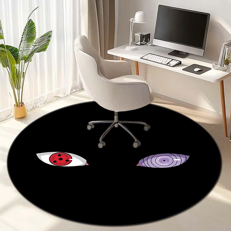 Berühmter Cartoon NARUTO Protagonist Uzumaki Naruto runder Teppich weiche Heimdekoration rutschfeste Fußmatte Outdoor Picknickmatte Teppich M6