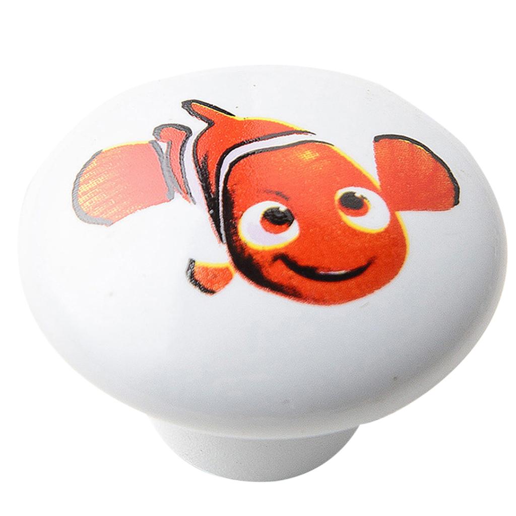 Cartoon Design Ceramic Drawer Knobs Nursery Room Cabinet Dresser Drawer Knobs Suitable for Closet Drawer Door