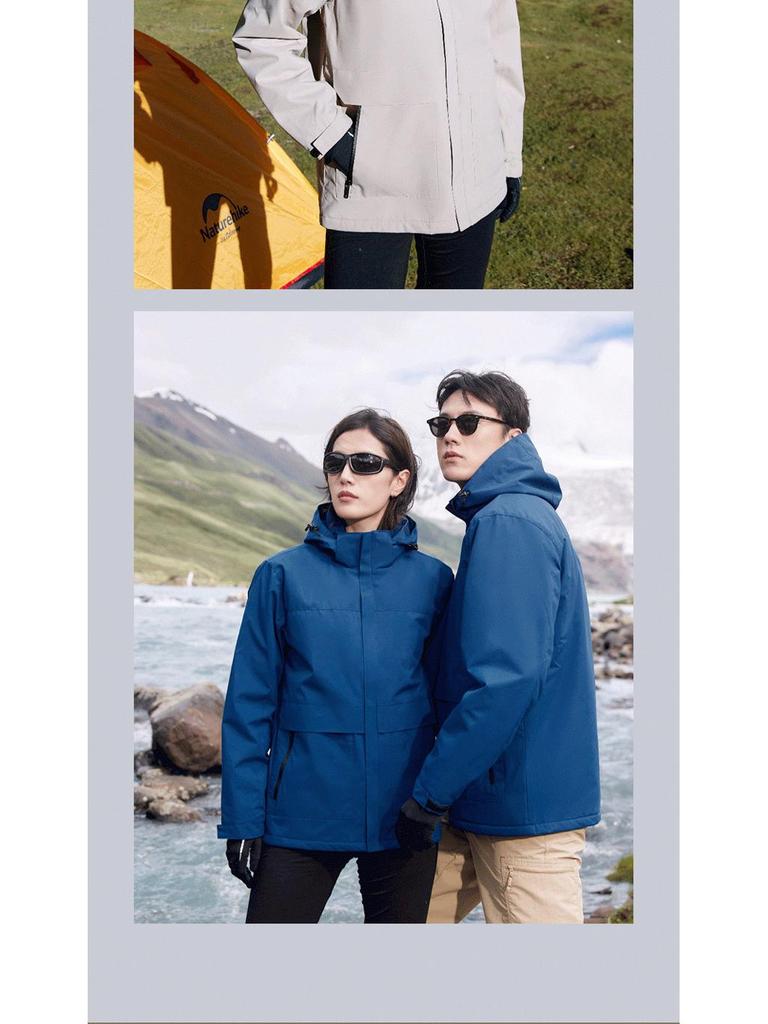 Unisex Waterproof Hooded Workwear: Warm, Thick One-Piece Storm Jacket for Autumn/Winter, Customizable with Logo
