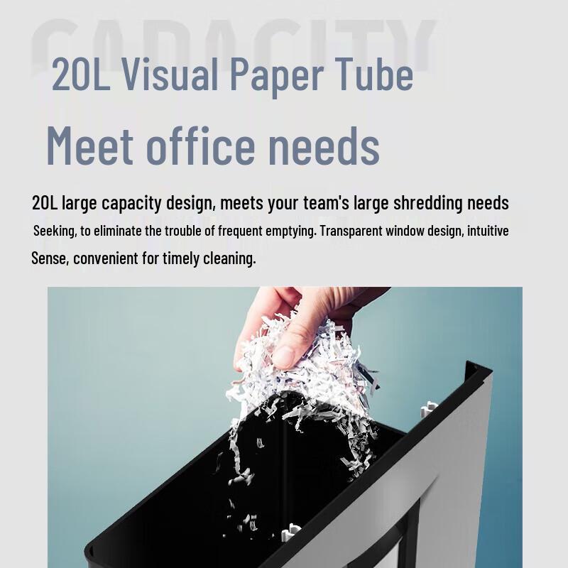 Deli SE661 P-2 High-Security 10-Sheet Cross-Cut Paper Shredder with CD/Card Support