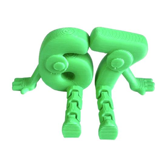 3D Printed 67 Number Figurine Articulated Flexible 67 Character Figure with Movable Joints
