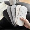 Women's Spring and Summer Thin New Versatile Small Bow Mesh Invisible Boneless and Non Dropping Heel Boat Socks