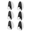 12PCS Glass Partition Clamps Panel Fixing Clip Desk Divider Support Clamp Glossy Finish 1?10mm