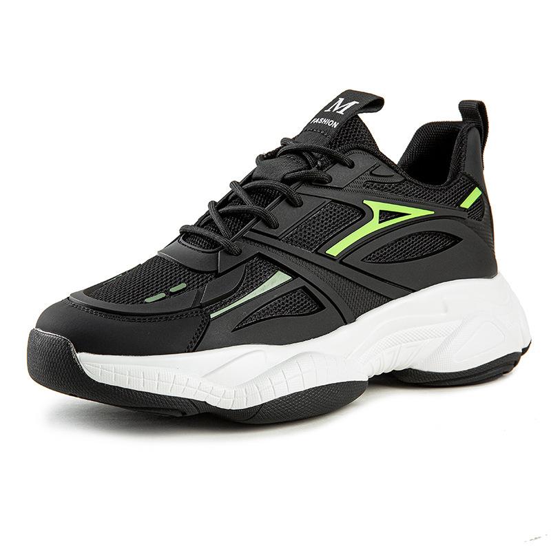 

Мужская обувь очень большого размера весна и осень 2025 новая сетчатая спортивная обувь модная повседневная обувь толстая подошва внутренняя высота увеличение обувь для папы 44