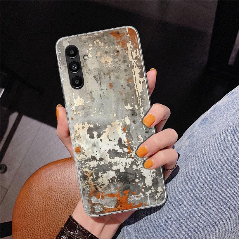 Vintage Industrieller Stil Rostiges Muster Handyhülle Für Samsung Galaxy A17 A16 A15 A14 A13 A57 A56 A55 A54 A53 A37 A36 A35 A34 A33