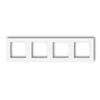 Karlik Mini White - 4-gang Frame - MR-4