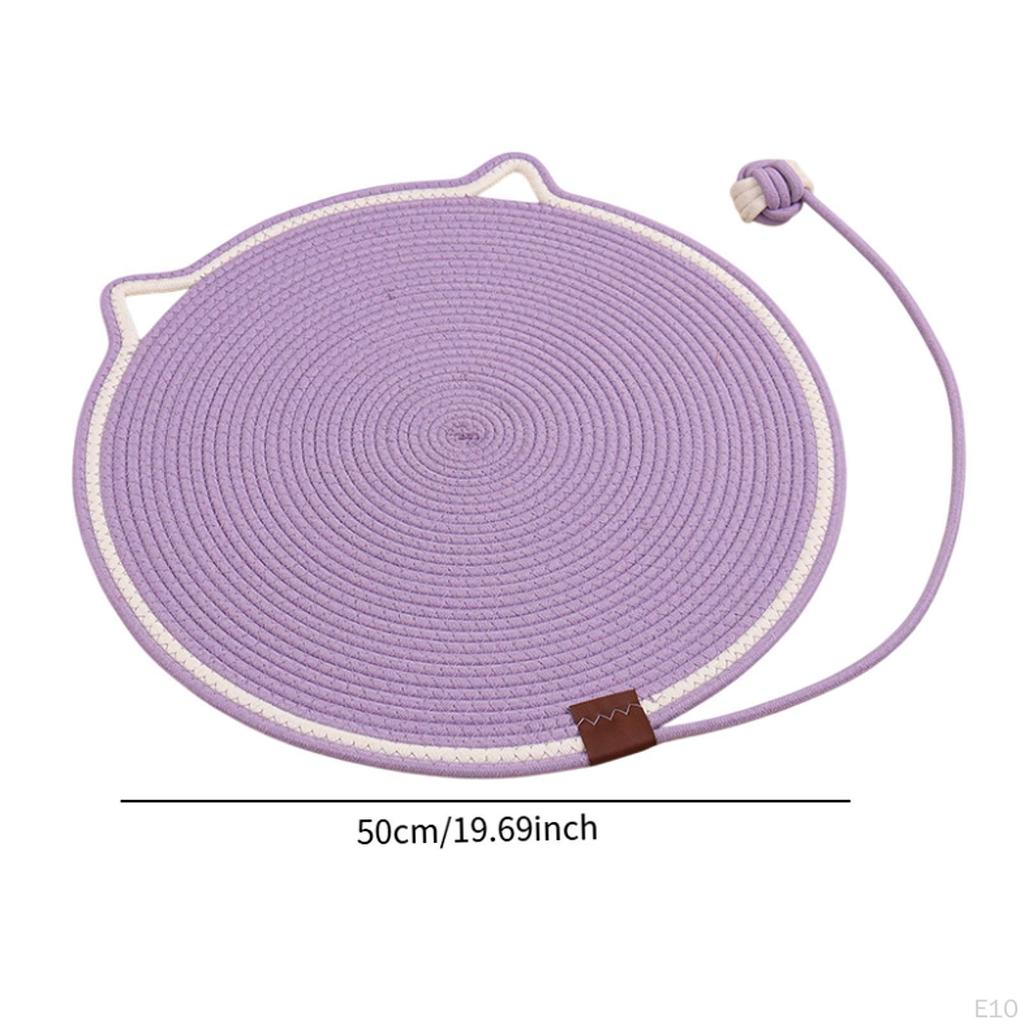 Cat Scratcher Mat Furniture Protector Cotton Rope Horizontal Scratch Pad Scratching for