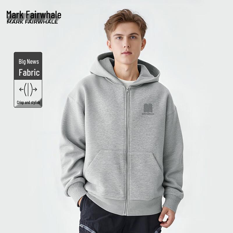 Mark Fairwhale Men's Heavyweight Hooded Zip-Up Sweatshirt
