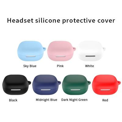 Silicone Earphone Case Dustproof Anti Drop Bluetooth Headphone Cover with Carabiner Colorful for Anker Soundcore R60i NC