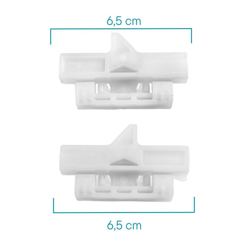 Zestaw podnośników do przedniej szyby plastikowy - Prawy i Lewy do Peugeot Bipper