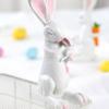 Niedliches Osterhase Harzornament, Haus- und Schreibtischdekoration, Osterdekoration