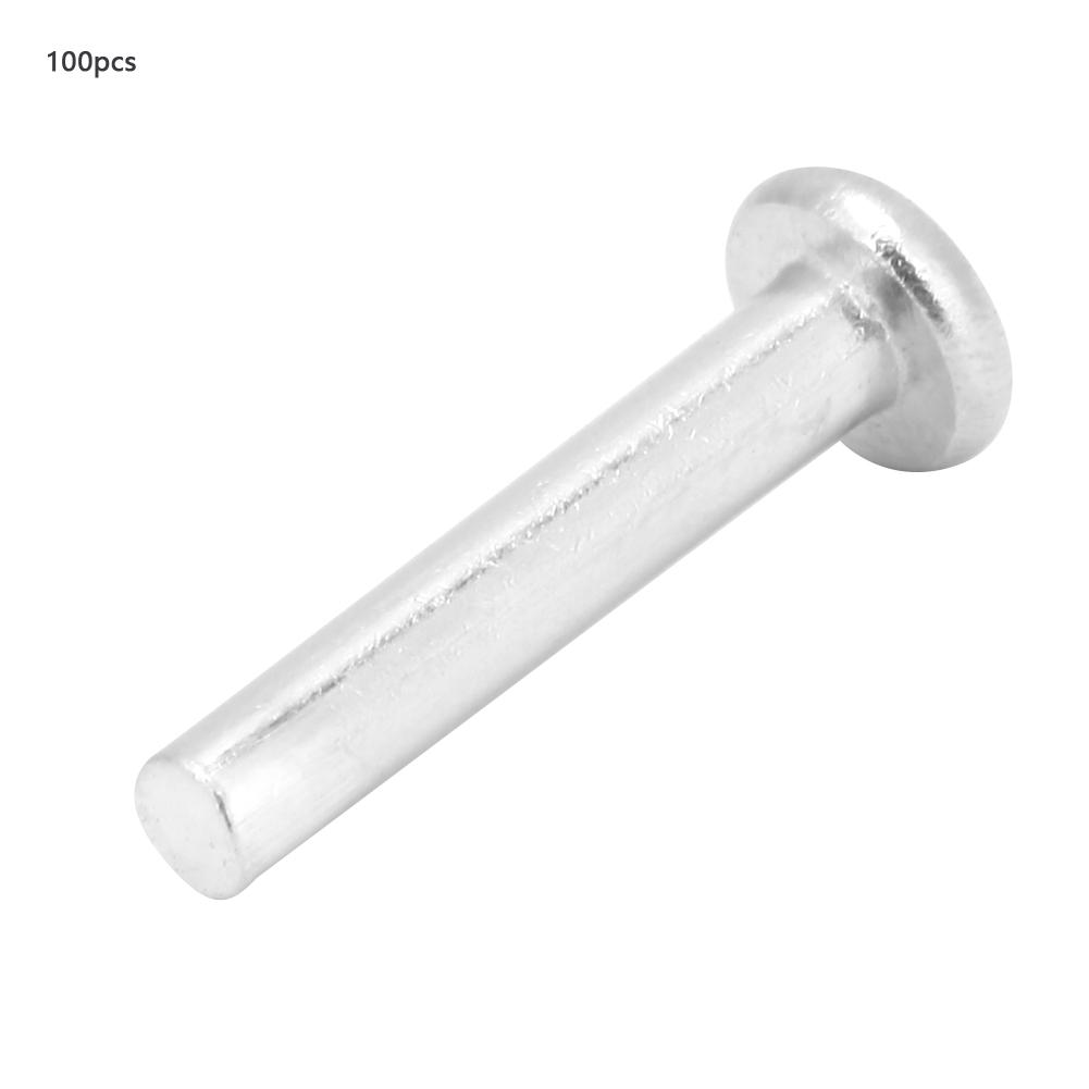100pcs M2.5*12 14 16mm Flat Head Aluminum Rivets Countersunk Solid Rivets (M2.5*16)