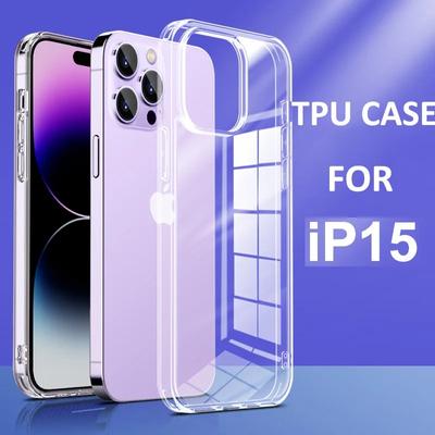 TPU şeffaf telefon kılıfı iPhone 15 14 13 12 11 Pro Max XR XS Max Ultra ince yumuşak arka kapak iPhone 15 14 13 11 Pro Max 8 7 artı kılıf