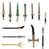Medieval Figure Weapons Accessories Kits Building Blocks King Sword Lion King Shield Trident Battle Double-edged Axe Brick Toy